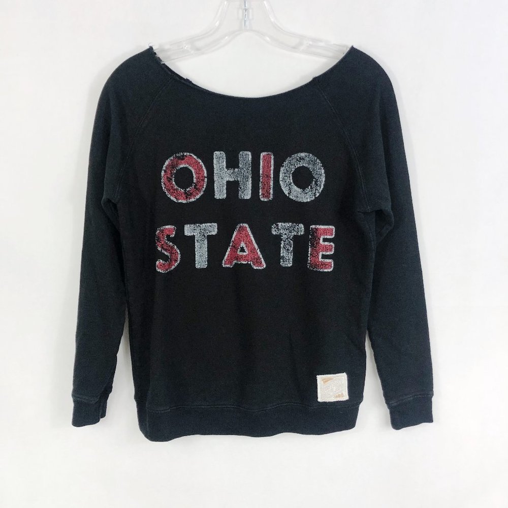 ! Distant Replays 'Ohio State' Black Pullover Top